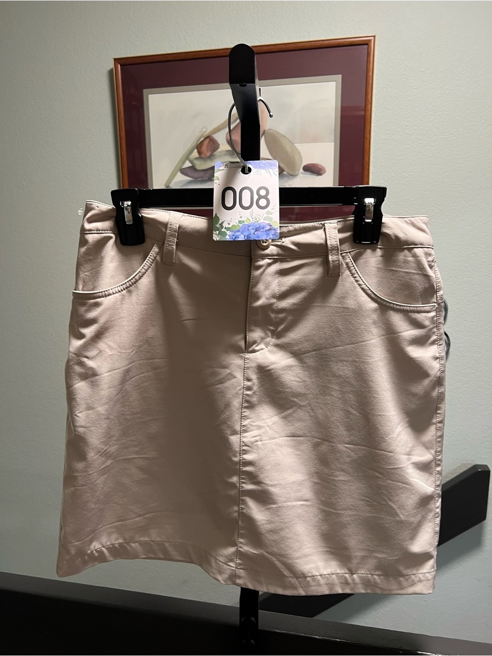 Eddie Bauer Beige/Tan Women's Lined Skort Size 4 #DS008
